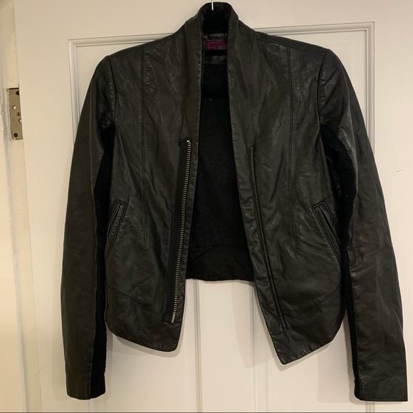 Veda Jackets & Blazers - VEDA Black Leather Coat